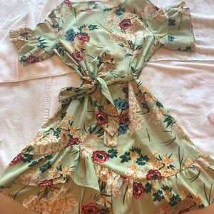 Flower Dress Green